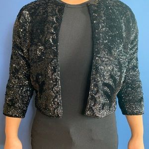 Women’s Vintage Sequin Cropped Jacket